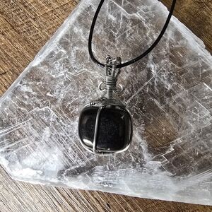 Jet Crystal Handmade Necklace